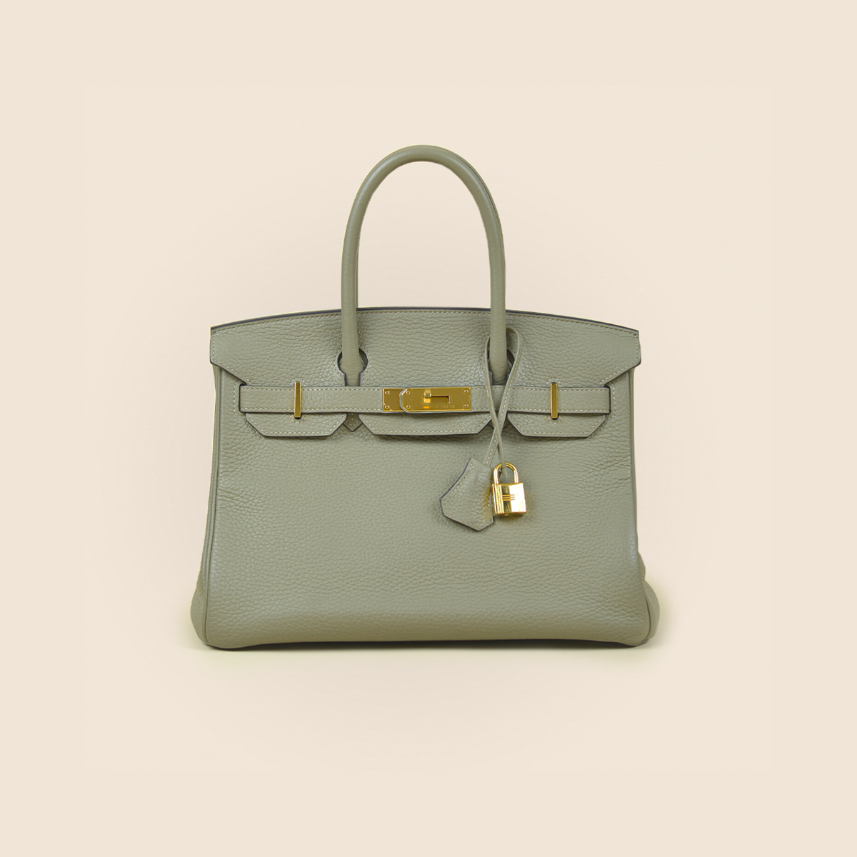 Hermès Clemence Birkin 30 Sauge