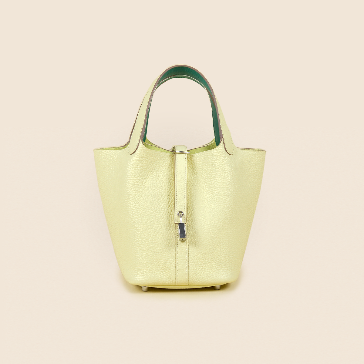 Hermès Clemence Picotin Lock 18 Jaune Milton & Vert Vertigo