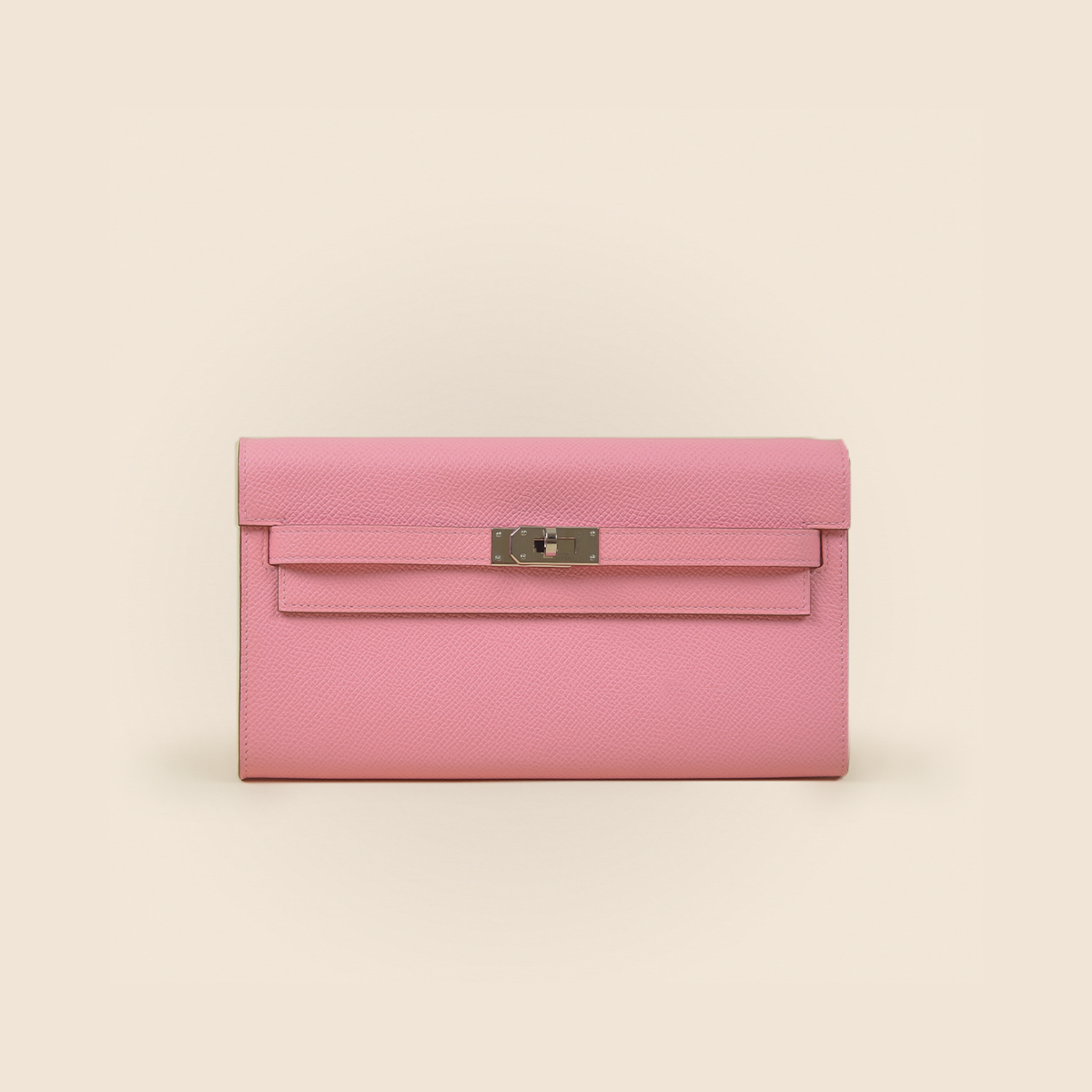 Hermès Epsom Kelly To Go Wallet Rose Confetti