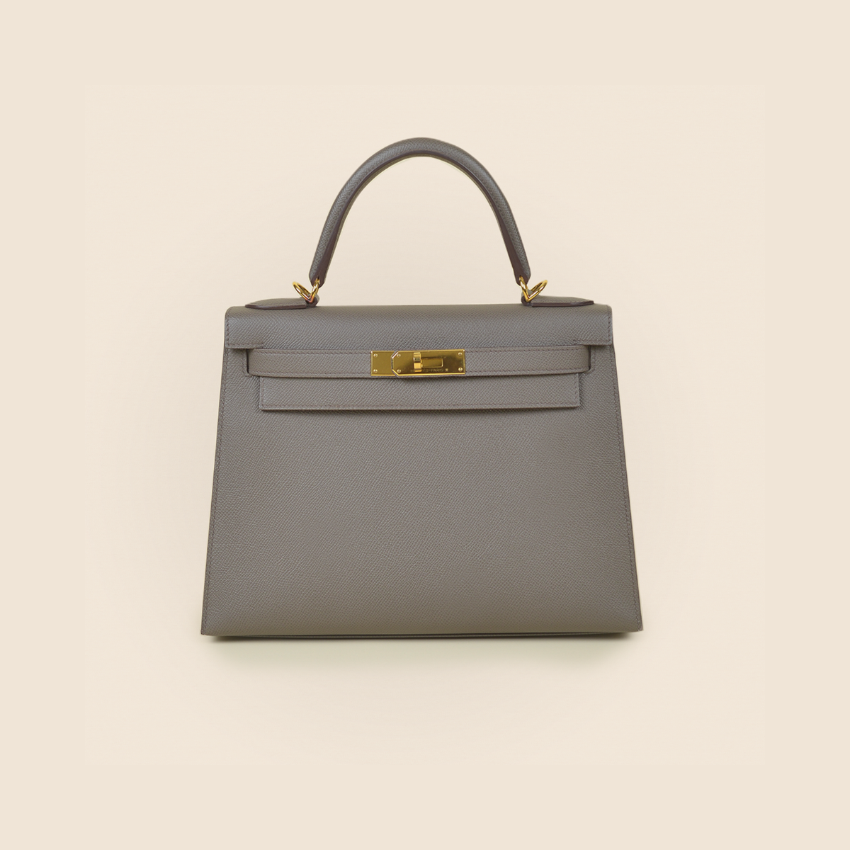 Hermès Epsom Kelly Sellier II 28 Gris Etain