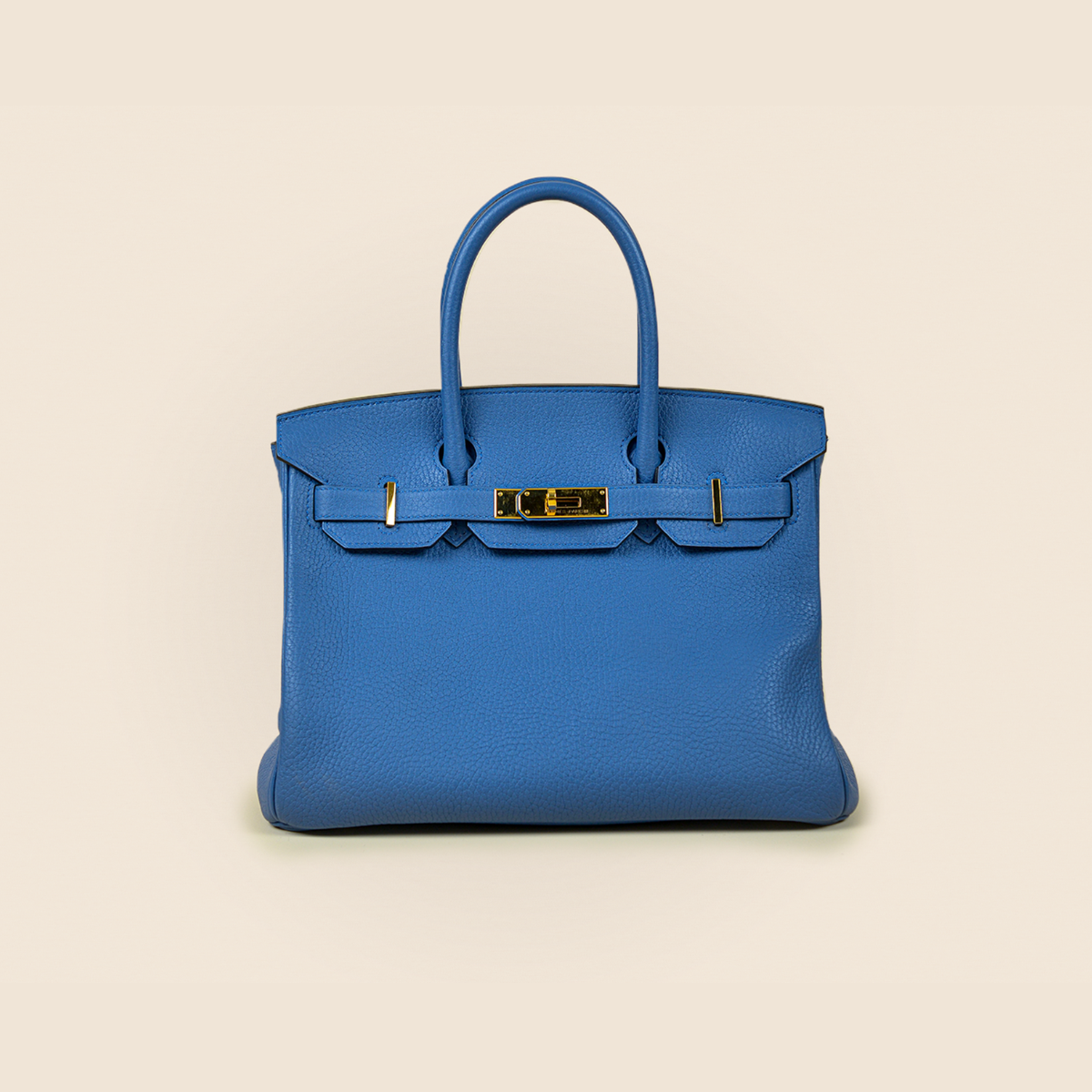 Hermès Clemence Birkin 30 Bleu Agate - Image 2