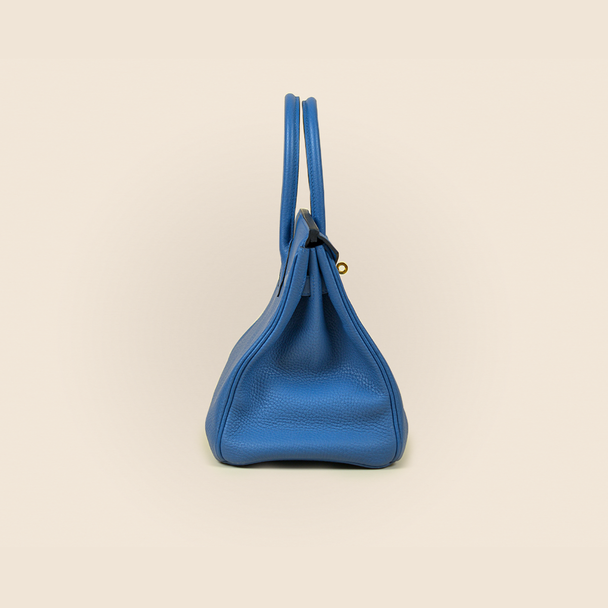 Hermès Clemence Birkin 30 Bleu Agate - Image 4
