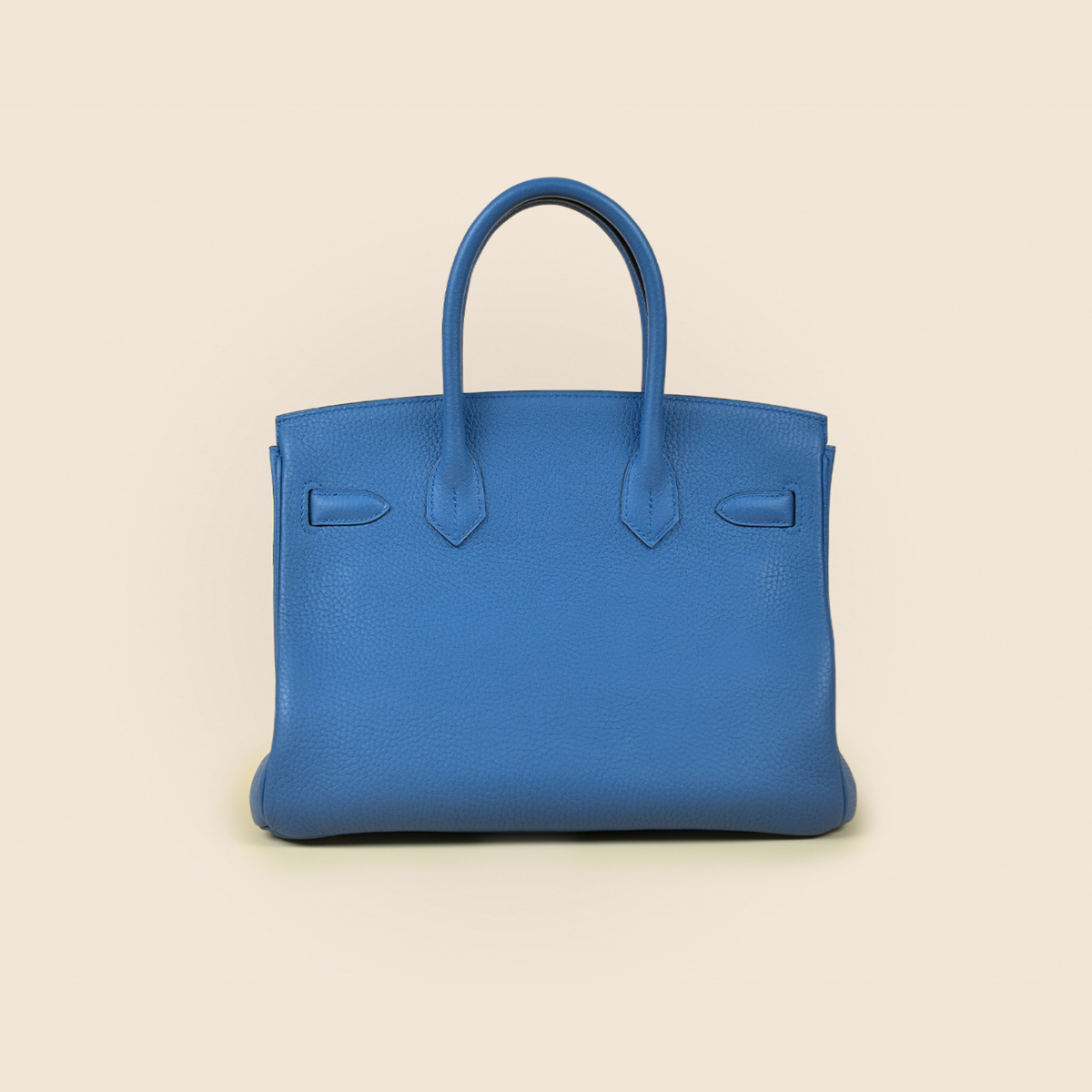 Hermès Clemence Birkin 30 Bleu Agate - Image 5