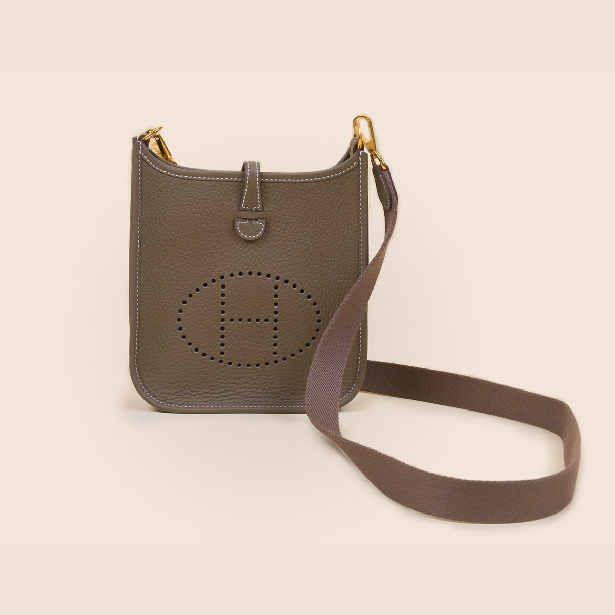 Hermès Clemence Mini Evelyne TPM 16 Étoupe